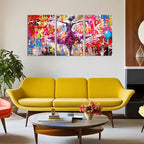 Novatique Banksy Wall Art Graffiti Canvas Wall Art Abstract Street Painting Print Pop Art Wall Decor Modern Graffiti Art Print for Living Room Bedroom,20" x 28" x 3pcs