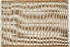 Waffle Bath Mat, Boho Bathroom Rugs Non Slip Washable Super Absorbent Quick Dry Bath Mat Farmhouse Bathroom Decor, 24"x16" Khaki and White
