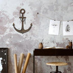 DECORKEY Anchor Wall Decor,Antique Metal Wall Art With Chain for Bedroom Living Room Dorm Home Wall Decor, Antique Metal Anchor Farmhouse Decor