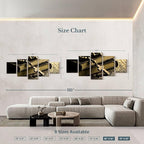 Elephant Stock Bible And Cross Wall Art Multi Piece Canvas - 5 Panel Christian Pictures Decor - Digital Design Canvas Print - Christian Wall Decor - 80" X 36"