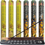 Money Drawing & Attracts Money Incense Sticks & Holder Bundle Variety Pack from Hem Trumiri Insense Insence