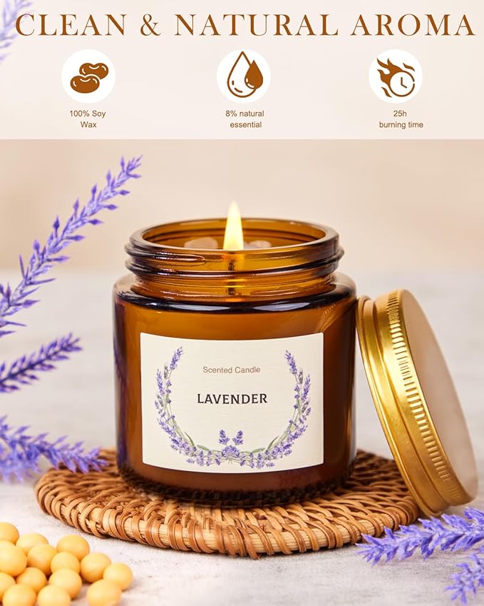 Scented Candle Gift Set for Women, 10 Pack Long Lasting Soy Wax Candles, Aromatherapy Candles for Home, Perfect Gifts for Birthday, Mother’s Day, Thanksgiving & Holidays