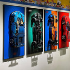 iLuane Display Wallboard for Replica Race Car Model Building Kit, Adult Collectibles Wall Mount, Home or Office Décor (No Car Included)