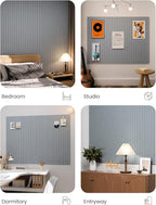 Large Felt Bulletin Board 48" x 36" Cork Board Alternative-12 Pack with 70 Safe Removable Adhesive Tabs, Cork Boards for Walls Pin Board for Home Office Classroom Felt Board-Blue Gray