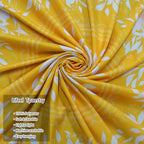 Lifeel Yellow Bohemian Tapestry Wall Hanging, Mandala Floral Medallion Hippie Tapestry with White Aesthetic Wreath Design, Gold Wall Decor Blanket for Bedroom Home Dorm,Small 50×60 inches
