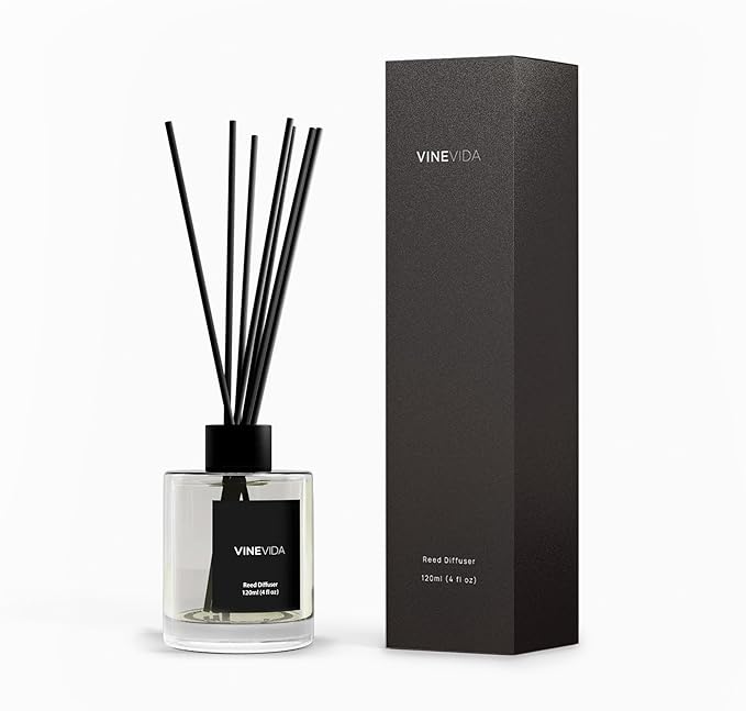 VINEVIDA Reed Diffuser for Home & Bathroom | Long-Lasting Scent Sticks Set | Oil Stick Diffuser | Bathroom Scent - Room Fragrance No. 3600 - Inspired by: Aventus