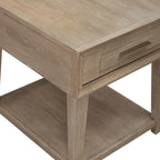 Liberty Furniture Brentwood End Table for Living Room - Sandstone Oak Wood