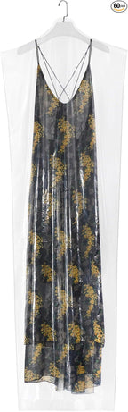 60-Pack Extra Long Dry Cleaning Bags for Clothes 72-Inch Long - Clear Plastic Garment Bags for Hanging Clothes, Dry Cleaner Plastic Clothing Cover for Suits, Gowns, Coat, Dance Costumes & Long Dresses