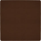 House, Home and More Skid-Resistant Carpet Indoor Area Rug Floor Mat - Chocolate Brown - 8 Ft X 8 Ft - Non Slip Rubber Backing, Stain Resistant, Dog Friendly, Living Room Bedroom Kitchen Entryway