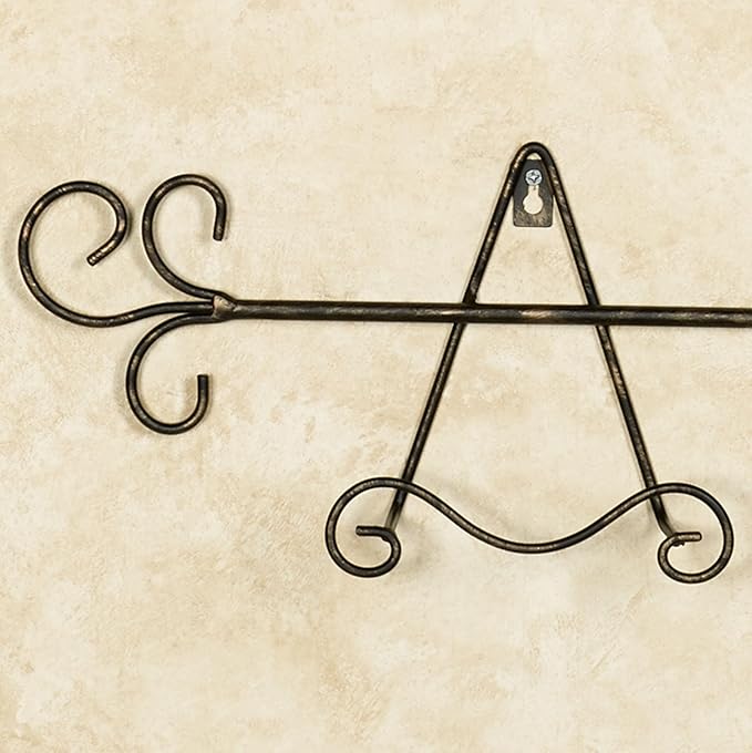 Touch of Class Galla Horizontal Plate Rack - Antique Bronze - Two Plates