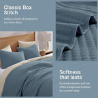 WRENSONGE Twin Quilt-2 Pieces Lightweight Bedspreads Oxford Blue Twin Quilt Bedding Set for All Seasons, Soft Summer Coverlet Suitable for Bed, Couch, Quilt Blanket