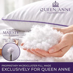 Queen Anne Hotel Collection Pillows – Luxury Down Alternative Bed Pillows (Queen Firm) – Ultimate Comfort, Hypoallergenic, Made in The USA
