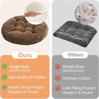 Tiita Outdoor Cushions Square Floor Pillow Thicken Tufted Seat Pad Large Floor Cushion for Yoga Meditation Living Room