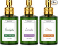 Room Spray Odor Eliminator 3 Pack, Natural Essential Oil Air Freshener Spray for Home Bathroom and Kitchen, Lavender, Citrus, Eucalyptus