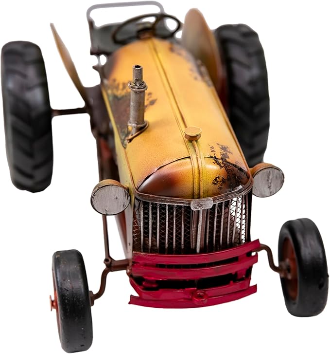 Berfutall-Vintage-Inspired Iron Classic Tractor Model - Collectible Decoration with Rustic Charm (E)
