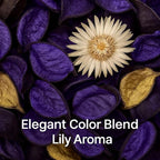 Lily Scented Potpourri Bags – 2 Large Packs, 8.4 oz Total – Dried Petals & Botanicals for Bowls & Vases – Long-Lasting Aroma for Home Décor, Office, Bathroom, Gift Use