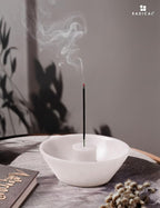 Radicaln Marble Incense Holder for Stick 5.5" Inches Handmade White Marbles Ashtray for Home Décor, Ideal Incense Stick Holder, Palo Santo Holder & Incense Holder Marble for Living Room