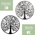 Bdor 20-Inch Tree of life wall art, Metal wall art decor, steel roots decor Perfect for Birthdays, Weddings, Anniversaries, Housewarming Gifts for Indoor Outdoor Metal Wall Decor (Classic Style)