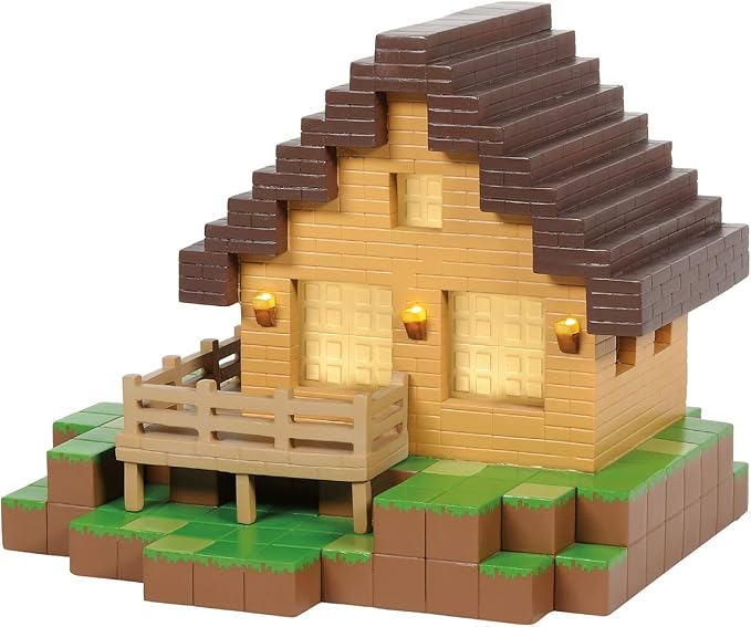 Department 56 Minecraft Village House Lit Building, 6.375 Inch, Multicolor