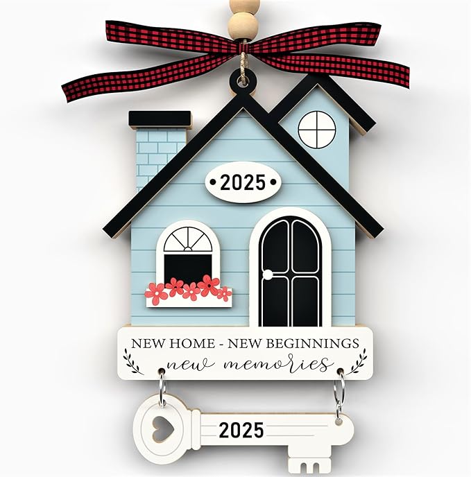 New Home Ornament 2026 - Housewarming Gifts for New House, First New Home Warming Gift Ideas for Couple - House Ornaments for Newhouse Owners Ideas - First Christmas 2026