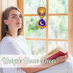 Sun Moon Gifts for Women, Acrylic Sun Moon anging Ornaments, Whimsical Decor Ornaments for Home Window & Car Decor, Sun Catcher for Home Decor, Christmas Ornament