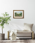 ARPEOTCY Vintage Gold Framed Wall Art Decor, Garden Landscape Paintings, Victorian Wall Art for Living Room Bedroom Bathroom, Canvas Antique Pictures Frame Artwork, 13x16 inch