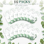 14 PCS Eucalyptus Sachets Bags for Drawers and Closets, Long Lasting Scented Sachets Air Fresheners, Natural Odor Eliminator, Home Fragrance for Wardrobe, Shoe Cabinet, Car & Bathroom Potpourri Bag