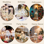 36 Pack White Floating Candles 1.75inch Unscented Floating Candle for Centerpieces 4-5 Hours Burning 1.75” Floating Candle Bulk for Wedding Party