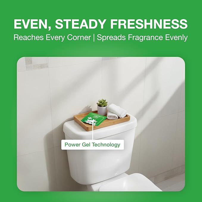 Godrej Aer Power Pocket Lavender Bloom Bathroom Fragrance 10 g, 6-Pack, Green