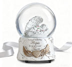 Christmas Indoor Decor Angel Statue, Healing Angel Figurines for Women, Ideas,Resin Angel Statue Music Snow Globe Cat Dog Pet Memorial Gifts, pet Loss Sympathy Gift