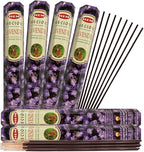 TRUMIRI Incense Stick Holder Bundle with Hem Precious Lavender 20g Incense Sticks - Pack of 6 (Approx 120 Sticks)