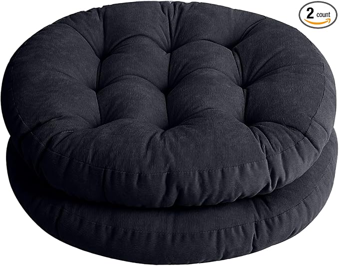Tiita Outdoor Cushions Square Floor Pillow Thicken Tufted Seat Pad Large Floor Cushion for Yoga Meditation Living Room