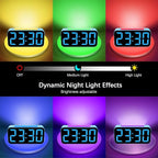 Loud Alarm Clocks for Bedrooms Heavy Sleepers, Digital Clock with Night Light, Large Display, Dual Alarm, Snooze, Dimmable Bedside Alarm Clock for Kids Teens Boys Girls