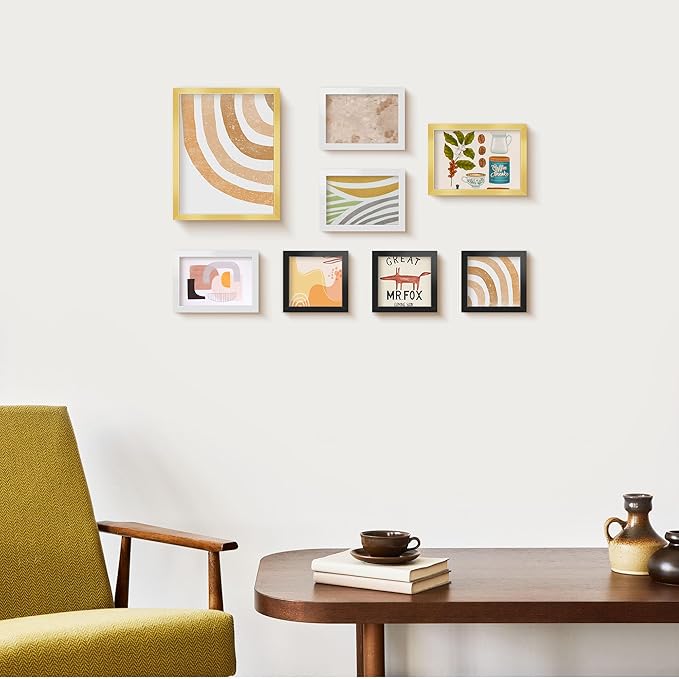 LaVie Home 4x6 Picture Frame White Set of 10, Display 4 x 6 Picture, Photo Frame Collage for Wall Gallery or Table Deco, Hanging or Tabletop Display