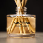Luxury Reed Diffuser for Home & Bathroom – Ash & Iron Fresh Horizon, Crisp Alpine Air & Cactus Blossom, 125 mL, 3–5 Month Duration