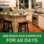 Rodent Repellent, Mouse Repellent Pouches, Mice Repellent Indoor, Rat Repellant for House, Mice Deterrent, Keep Mice Away, Extra-Strength Peppermint Effective for 80 ft² and 90 days-10P