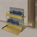 Umbrella Stands, Commercial Umbrella Holder with Removable Drip Tray (Gold)