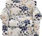 KRFOONN 2 Piece Chair Covers Printed Sofa Covers Couch Covers Washable Armchair Sofa Couch Slipcover Furniture Protector with Elastic Bottom for Living Room (Armchair, 27), Small