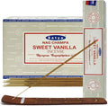 Satya Sweet Vanilla Incense Sticks and Holder Bundle