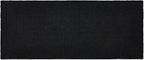Black Long Bathroom Rug, Waffle Runner Rug Bathroom Non Slip Washable Super Absorbent Quick Dry Boho Farmhouse Bath Decor, 72"x24" Black