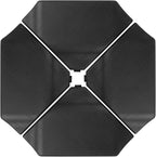 Abba Patio Umbrella Offset Base Stand 4PCS, Cantilever Umbrella, Heavy-Duty Square Stand, Sand Filled for Garden Law Backyard, Scratch-Resistant, 264lbs Capacity, Black
