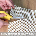 Non Slip Area Rug Pad Gripper - 2x4 Ft Strong Grip Carpet pad for Area Rugs and Hardwood Floors, Provides Protection and Cushion