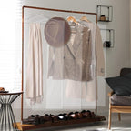 AVLA 50 Pack Plastic Garment Bags, Clear Dry Cleaner Bags, Hanging Clothes Cover Protector Bag for Closet Storage, Transparent Hung Coat Suit Dust Cover, Dry Cleaning Laundrette Bag for Home, Laundry