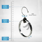 Rolly Hanger® Closet Space Saver – Premium Rotating Aluminum Organizer for Belts, Ties, Hats & Handbags – Heavy Duty 360° Swivel – Declutter & Maximize Storage (3 Pack)