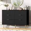 GarveeHome 6 Drawers Dresser for Bedroom, Fluted Dresser Chest of Drawers with Handle, Wood Modern Dressers for Closet, Bedroom Furniture Storage Organizer for Living Room, Hallway