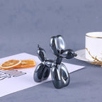 Black Balloon Dog Decor,Balloon Animal Sculpture, Preppy Room Shelf Decor,Cute Statue Home Decors, Bedroom Modern Sculpture Desk Decors,Office Gold Decorations Small Figurines