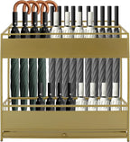 Umbrella Stands, Commercial Umbrella Holder with Removable Drip Tray (Gold)