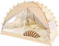 LEEDOR Bed Canopy for Kids/Adults,Mosquito Net & Privacy Tent 2-in-1 Bed Tent, Mesh & Blackout Cloth Double Design Dream Tent,Indoor Safety Bed Tent for Girls/Boys Full & String Lights (No Mattress)