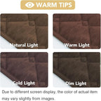 H.VERSAILTEX Couch Cover Chenille Pet Fuzzy Sofa Covers for 2 Cushion Couch Anti Slip Washable Sofa Slipcovers with Strap Soft Couch Protector Cover for Dogs Cats Kids(40" x 50",Coco Mocha)