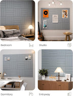 Large Felt Bulletin Board 48" x 36" Cork Board Alternative-12 Pack with 70 Safe Removable Adhesive Tabs, Cork Boards for Walls Cork Board for Home Office Classroom Pin Board-Blue Gray